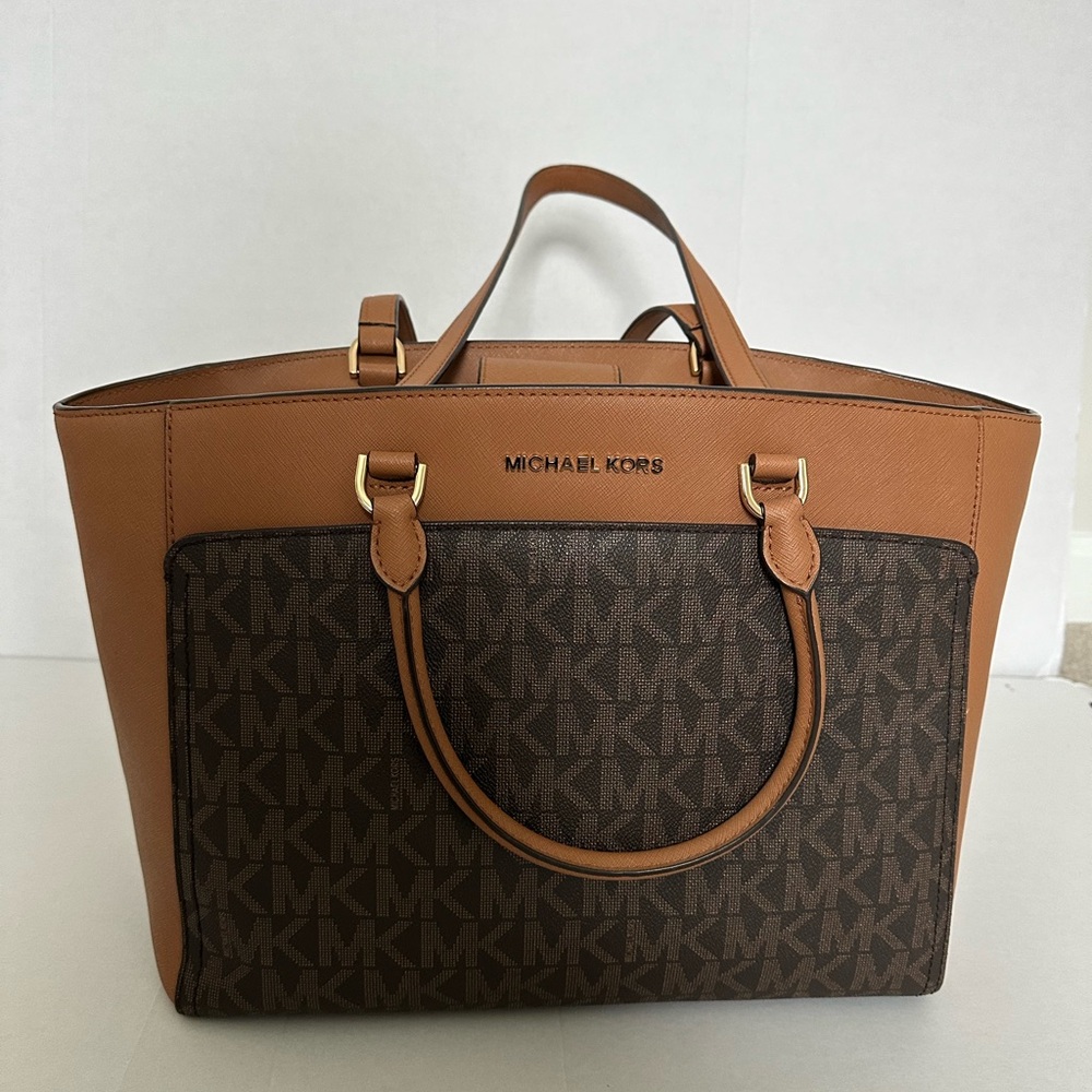 Michael Kors Bag in Rich Brown and Tan